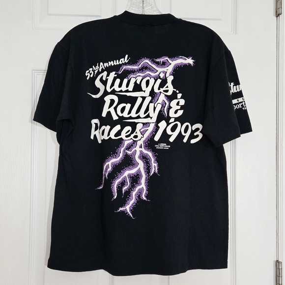 Vintage 1993 Sturgis Rally & Races T-Shirt - Picture 3 of 5